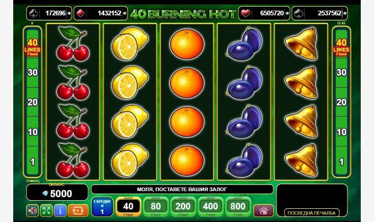 Burning hot slots